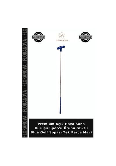 Premium Açık Hava Saha Vuruşu Sporcu Ürünü Gb-30 Blue Golf Sopası Tek Parça Mavi