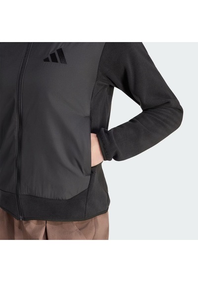 Adidas Terrex Multi Essentials Climawarm + Wind Kadın Polar Ceket Kd0187 Siyah