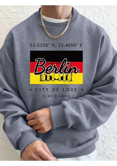 Startmore Startmoreberlin Şehir Aşk Baskı Erkek Tişörtü Kış Polar Sıcak Kapşonlu Kore Gevşek Bisiklet Yaka Spor Gri Startmore Startmoreberlin Şehir Aşk Baskı Erkek Tişörtü Kış Polar Sıcak Kapşonlu Kore Gevşek Bisiklet Yaka Spor Gri