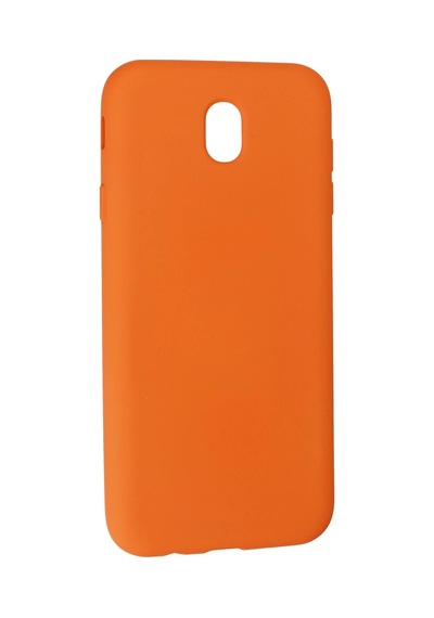 Newface Samsung Galaxy Uyumlu J7 Pro / J730 Kılıf Nano İçi Kadife Silikon Semeglbl - 38 - Turuncu