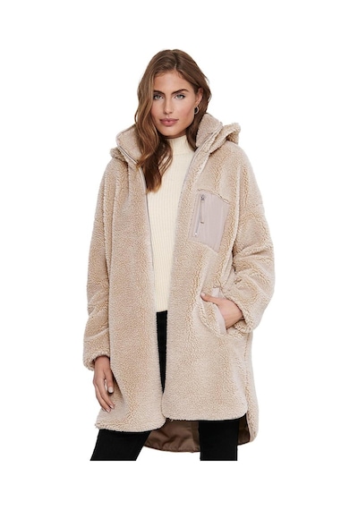 Only 15230461-fw Onlsascha Sherpa Jacket Otw Kadın Peluş Kaban 15230461-R8334 Bej