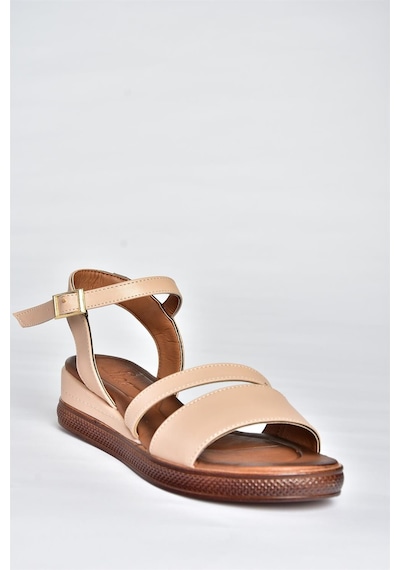 Fox Shoes P674300709 Ten Dolgu Topuklu Günlük Kadın Sandalet