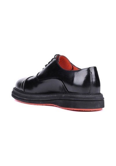 Shoetyle - Siyah Hakiki Açma Deri Bağcıklı Erkek Klasik Ayakkabı 250-2035-1532