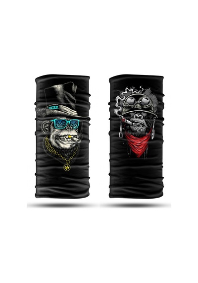 Dair 2'li Set Boyunluk Bandana Outdoor Balaklava Yüz Maskesi Kafa Bandı