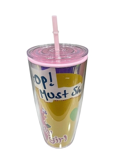 Pipetli Bardak Matara 750 Ml Cok Renkli