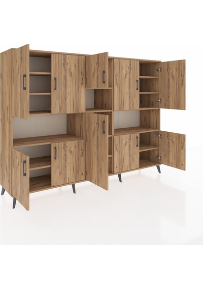 Hyperion Dolap 14 Raflı 10 Kapaklı 220x44x163 Çam-çam Atlas Çam - Atlas Çam Hyperion Dolap 14 Raflı 10 Kapaklı 220x44x163 Çam-çam Atlas Çam - Atlas Çam
