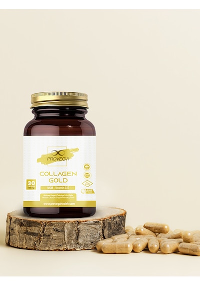 Provega Collagen Gold Kolajen MSM Vitamin C ve D Vitamin 2 x 30 Kapsül