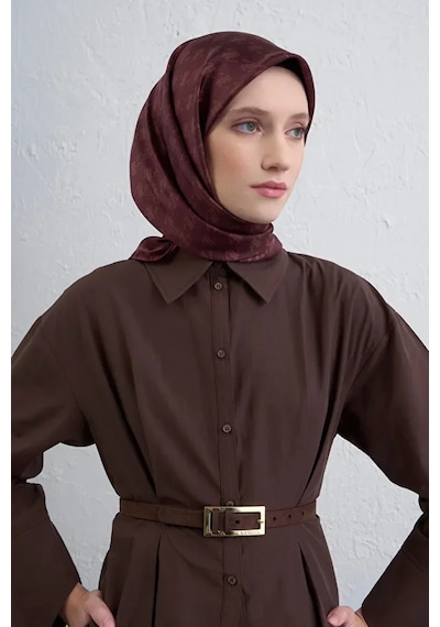 Armine Sura İpek Eşarp -2025/2026 -9412 Bordo