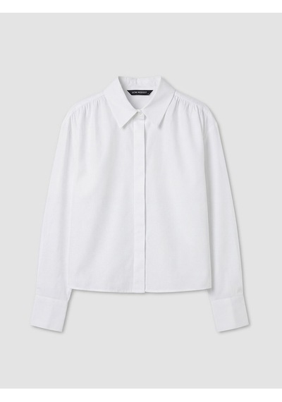 Lcw Modest Beyaz Regular Fit Kadın Gömlek