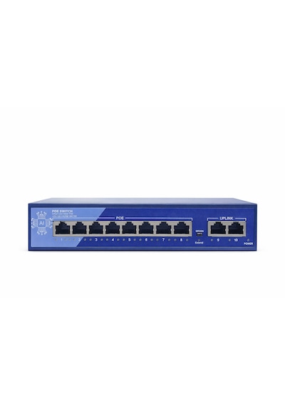 3dcool 3d-pse08 10 Port Kamera Poe Switch 8xpoe 2xuplink 120w 250mt