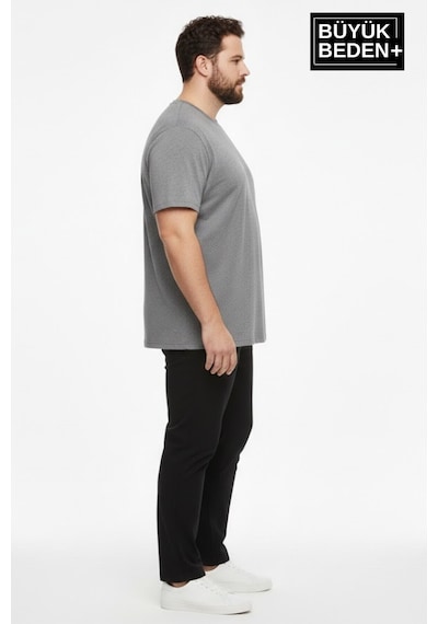 Superlife Büyük Beden Erkek Basic Bisiklet Yaka 2'li Tişört Seti 3xl-6xl Spr26bts510+2 Grey Mel-grey Mel Superlife Büyük Beden Erkek Basic Bisiklet Yaka 2'li Tişört Seti 3xl-6xl Spr26bts510+2 Grey Mel-grey Mel