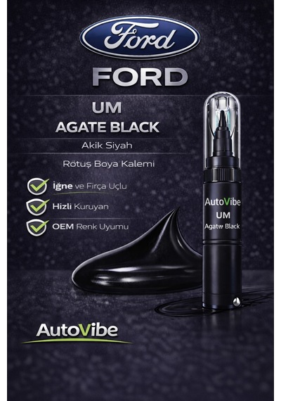 Ford Rötuş Boya Kalemi Um Agate Black 2si1arada Çizik Giderici