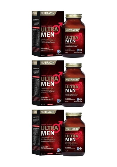 Green Power Ultra Men L-arginine 60 Tablet Takviye Edici Gıda 3 Paketi