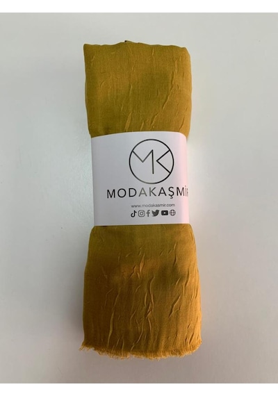 Aminenesil Modakaşmir Bambu Şal Oksit Sarı Hardal