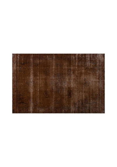El Dokuması Vintage Yün-pamuk Kahve Halı 23650 188 X 290 Cm Kahverengi