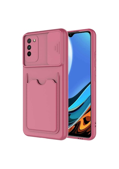 Mobilteam Poco M3 Kılıf Kartix Kapak - Koyu Mor Koyu Mor