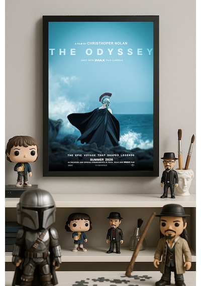 The Odyssey Siyah Ahşap Çerçeveli Poster, Film Duvar Tablosu