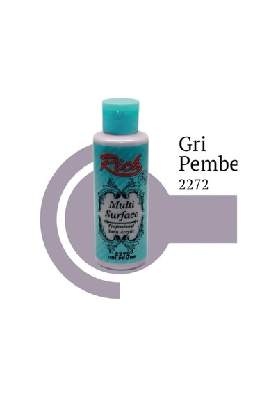 Rich Multi Surface 2272 Gri Pembe Akrilik Boya 130 Cc - Elwm-290796 Renkli
