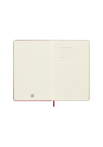 Moleskine Çizgili Kırmızı Defter Sert Kapak