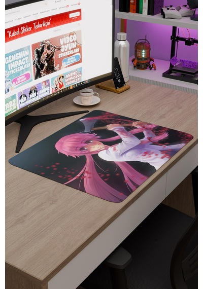 Mirai Nikki Anime V2 - 48x40 Xl Gaming Kauçuk Kaymaz Taban Mouse Pad Fare Altlığı