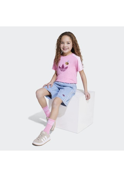 Adidas Jz9943 Tee D Short Set Çocuk Eşofman Takımı Pembe