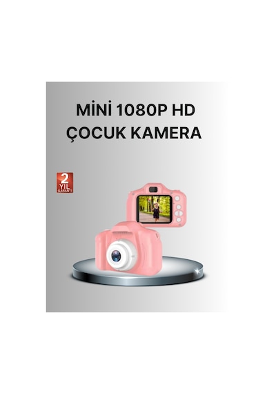 8 Megapiksel Mini Çocuk Kamerası Hd Ekranlı Darbeye Dayanıklı Ve Şarjlı