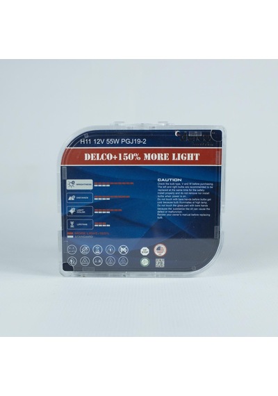 Delco U.s.a H11 X-treme Vision +%150 Fazla Işık Far Ampulü 12 Volt