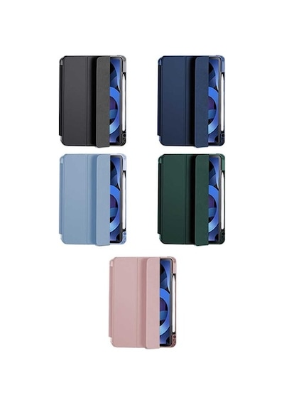 Apple Uyumlu iPad Pro 12.9 4. Nesil 2020 Kılıf Kalem Bölmeli Şeffaf Case