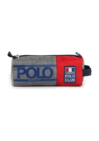 Cambridge Polo Club Street Style Unisex Çocuk Tek Bölmeli Kalemlik Kırmızı