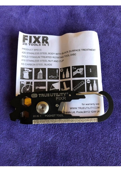 True Utility Fixr Tu 200 Çok Amaçlı Anahtarlık Çok Renkli