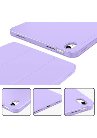 Apple Uyumlu iPad Air 11inç M2 2024 Kılıf Pen Charge Kalem Bölmeli A2902 A2903 A2904 Kılıf