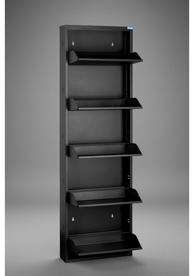 Metal Ayakkabılık 5'li Model Siyah, Lc08-msr50-5 Çok Renkli
