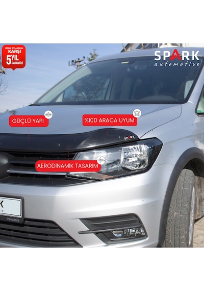 Volkswagen Caddy 2015-2020 Yıl Aralığı Uyumlu Kaput Rüzgarlığı 3mm