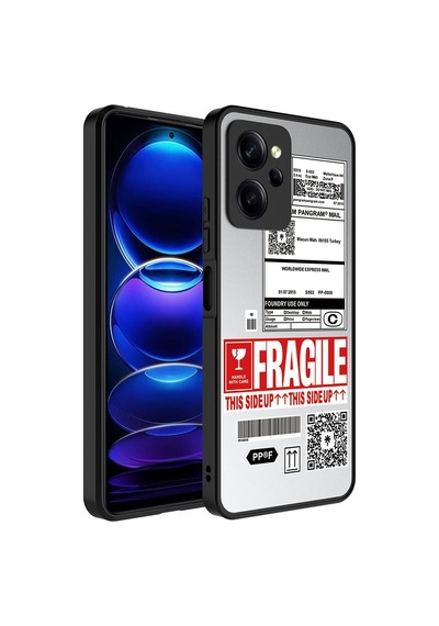 Kilifone - Poco X5 Pro Uyumlu Kılıf Aynalı Desenli Kamera Korumalı Parlak Mirror Kapak - Fragile - T27206