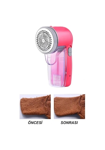 Şarjlı Tiftik Temizleme Makinesi Pembe