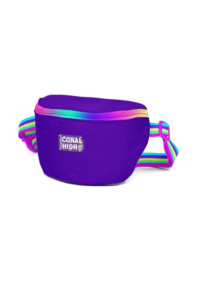 Coral High Kids Mor Rainbow Fermuarlı Bel Çantası 11554 Mor