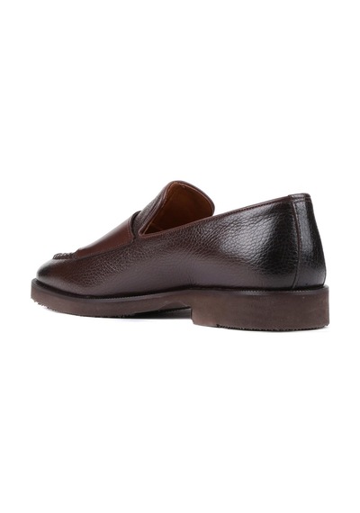 Shoetyle - Kahverengi Deri Tokalı Erkek Klasik Ayakkabı 250-2750-863-kahverengi