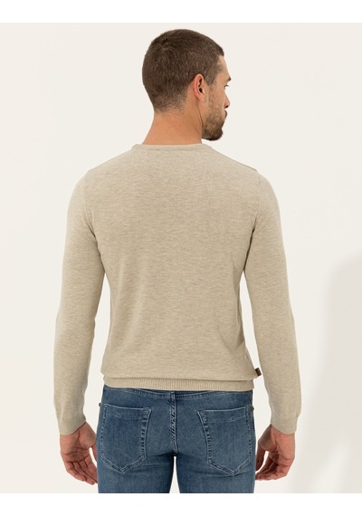 Pierre Cardin Erkek Kum Melanj Kazak /triko 50257290-vr123 Kum Melanj