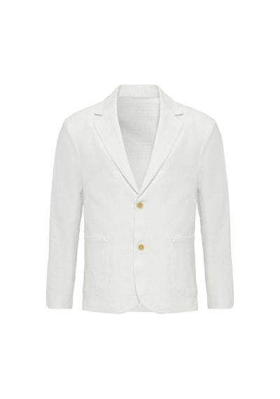 Antioch Astarsız Torba Cepli Erkek Blazer Ceket Beyaz