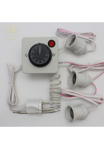 Termostat Kontrollü Düğmeli Yanan 1 Lamba 2 Sarkan Duyu Çıkışlı