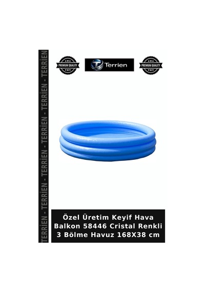 Özel Üretim Keyif Hava Balkon 58446 Cristal Renkli 3 Bölme Havuz 168x38 Cm Çok Renkli