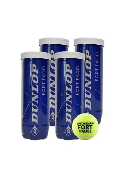 Dunlop Fort 3'lü 4 Kutu Padel Topu Çok Renkli