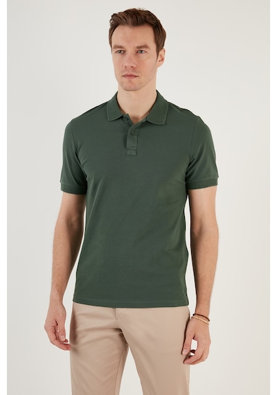 Buratti Pamuklu Regular Fit Düğmeli Erkek Polo Yaka T Shirt 5902739 Nefti