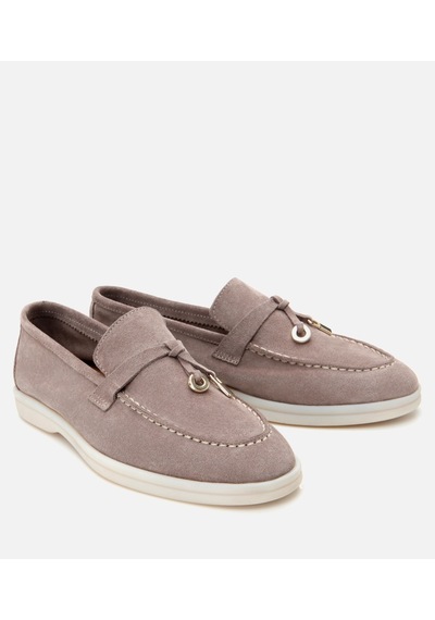 Hotiç Kadın Süet Deri Vizon Klasik Loafer 01ayh308760a450 Vizon-taupe Vizon