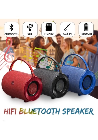 El Tipi Kablosuz Bluetooth Hoparlör 1500mah Pil Kumaş Tasarım
