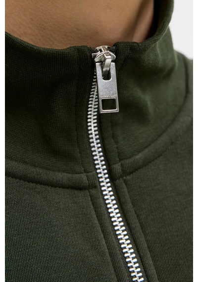 Jack & Jones Erkek Sweat 12278793 Koyu Yeşil Koyu Yeşil