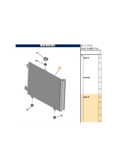 Erp Klima Radyatörü 207 208 308 2008 C3 Ds3 1.6hdı