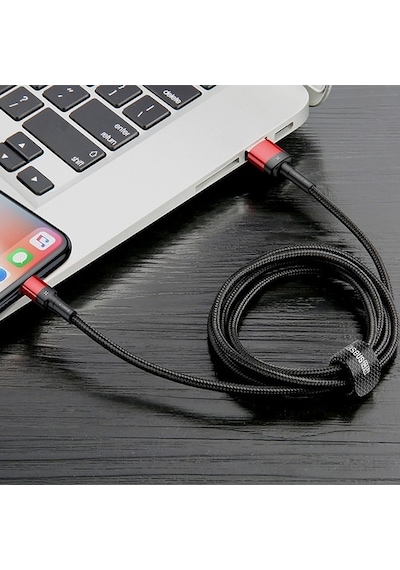 Baseus Cafule Special Edition Apple iPhone Uyumlu 2.4A 1M Hızlı Şarj Halat Us