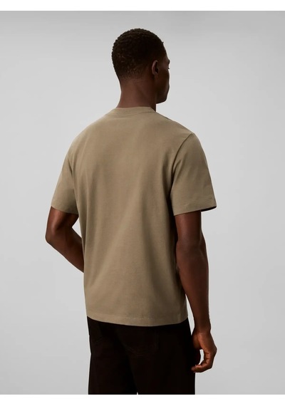 Calvin Klein Ss 20s Ez Distressd, Ldy Kahverengi Erkek T-shirt