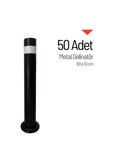 50'li Metal Delinatör Seti, Metal Duba 80 X 10 Cm-3599